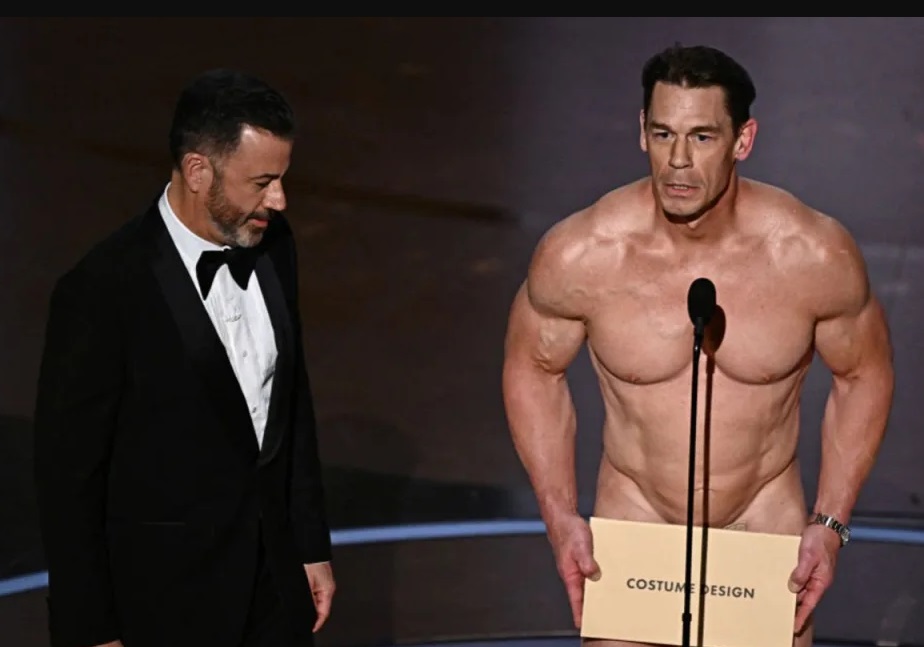 John Cena stuns Oscars viewers as he presents Best Costume Design Award while completely naked